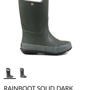 Bogs Kids Dark Green Boots